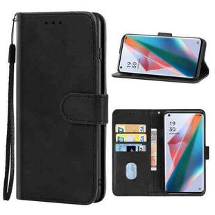 Leather Phone Case For OPPO Find X3(Black)