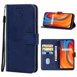 Leather Phone Case For OPPO Realme C3(Blue)