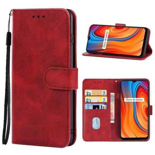 Leather Phone Case For OPPO Realme C3(Red)