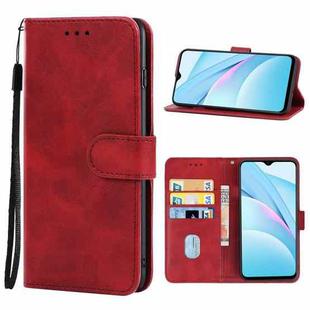Leather Phone Case For Xiaomi Redmi Note 9 4G CN Version / 9 Power India / 9T(Red)