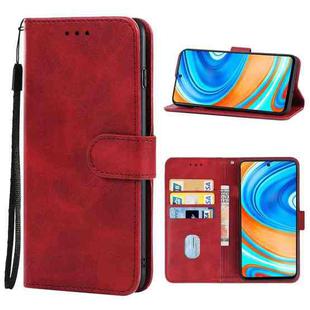 Leather Phone Case For Xiaomi Redmi Note 9 Pro / Note 9S / Note 9 Pro Max / Poco M2 Pro(Red)