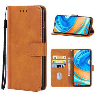 Leather Phone Case For Xiaomi Redmi Note 9 Pro / Note 9S / Note 9 Pro Max / Poco M2 Pro(Brown)