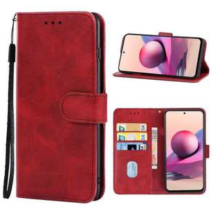 Leather Phone Case For Xiaomi Mi 10S(Red)