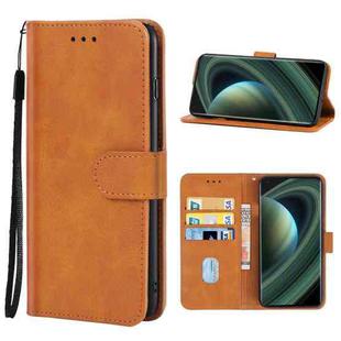 Leather Phone Case For Xiaomi Mi 10 Ultra(Brown)