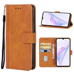 Leather Phone Case For Huawei Nzone S7 5G(Brown)