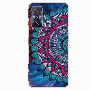 For Xiaomi Redmi K50 Gaming Painted Transparent Shockproof TPU Phone Case(Oil Painting Flowers)