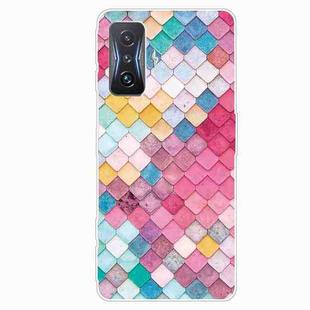 For Xiaomi Redmi K50 Gaming Painted Transparent Shockproof TPU Phone Case(Color Quartet)