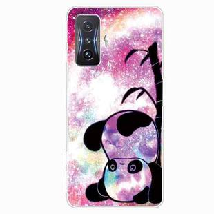 For Xiaomi Redmi K50 Gaming Tempered Glass + TPU Border Phone Case(Panda)