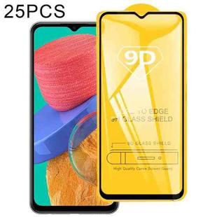 25 PCS 9D Full Glue Screen Tempered Glass Film For Samsung Galaxy M33 / M23 / F23 / A13 / M13 / F13 / Jump2 / A13 SM-A137 / M13 4G / A23 5G