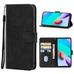 For Xiaomi Redmi 10(China) / Note 11 4G(China) Leather Phone Case(Black)