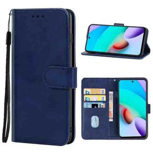 For Xiaomi Redmi 10(China) / Note 11 4G(China) Leather Phone Case(Blue)