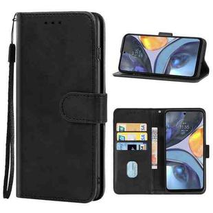 For Motorola Moto E32s Leather Phone Case(Black)