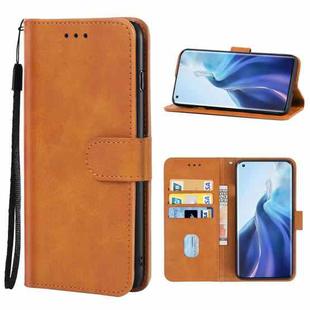 For Xiaomi Mi 11 Leather Phone Case(Brown)