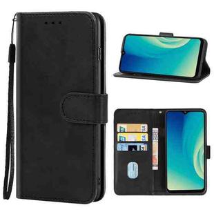 For ZTE Blade A52 Leather Phone Case(Black)