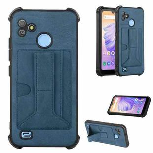 For Tecno Pop 5 Go Dream Holder Card Bag Shockproof Phone Case(Blue)