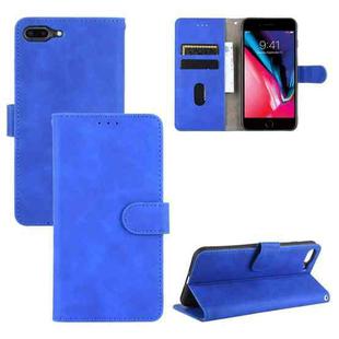 For iPhone SE 2022 / SE 2020 / 8 / 7 Skin Feel Magnetic Calf Leather Case(Blue)