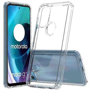 For Motorola Moto G71 5G Shockproof Scratchproof TPU + Acrylic Phone Case(Transparent)