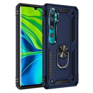 For Xiaomi Mi CC9 Pro Armor Shockproof TPU + PC Protective Case with 360 Degree Rotation Holder(Blue)