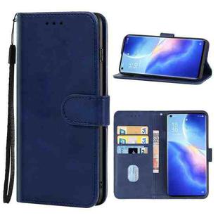 Leather Phone Case For OPPO Reno5 K(Blue)
