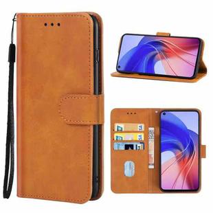 Leather Phone Case For OPPO A55(Brown)