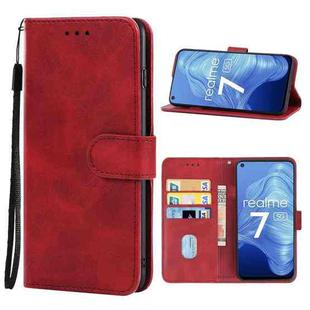 Leather Phone Case For OPPO Realme 7 5G(Red)