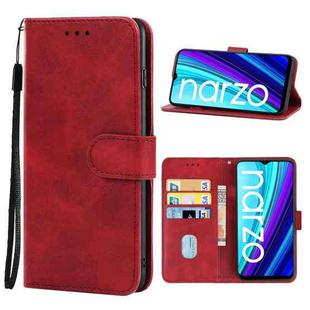 Leather Phone Case For OPPO Realme Narzo(Red)
