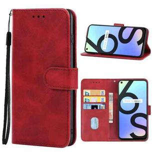 Leather Phone Case For OPPO Realme 6S(Red)