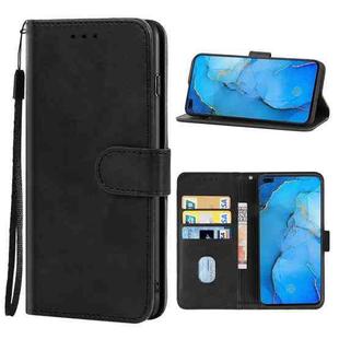 Leather Phone Case For OPPO Reno3(Black)