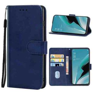 Leather Phone Case For OPPO Reno2 F(Blue)