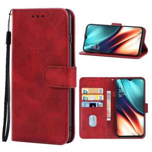 Leather Phone Case For OPPO K5(Red)