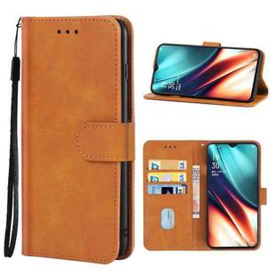 Leather Phone Case For OPPO K5(Brown)