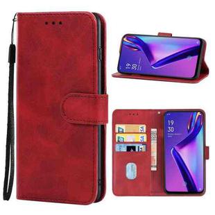 Leather Phone Case For OPPO K3(Red)
