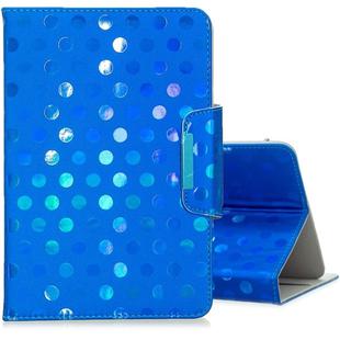 For 7 inch Universal Tablet Solid Color Wave Point Horizontal Flip Leather Case  , with Holder(Royal Blue)