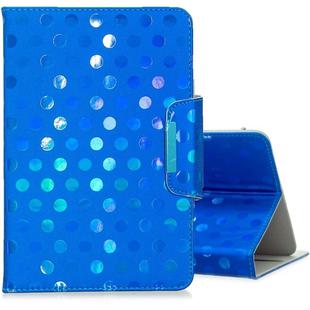 For 10 inch Universal Tablet Solid Color Wave Point Horizontal Flip Leather Case  , with Holder(Royal Blue)