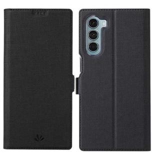 For Motorola Moto G200 5G ViLi K Series Magnetic Buckle Leather Phone Case(Black)