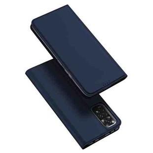 For Xiaomi Redmi Note 11 Pro 5G / 4G International Version DUX DUCIS Skin Pro Series Shockproof Leather Phone Case(Blue)