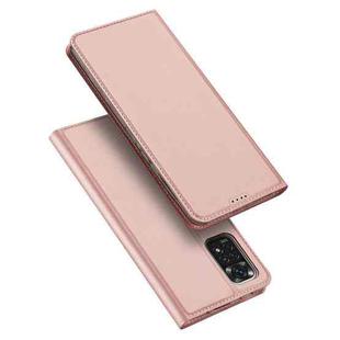 For Xiaomi Redmi Note 11 Pro 5G / 4G International Version DUX DUCIS Skin Pro Series Shockproof Leather Phone Case(Rose Gold)