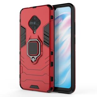 For Vivo V17 / Y9s / S1 Pro Shockproof PC + TPU Protective Case with Magnetic Ring Holder(Red)