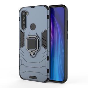 For Xiaomi Redmi Note 8T Shockproof PC + TPU Protective Case with Magnetic Ring Holder(Navy Blue)