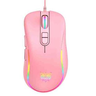 ONIKUMA CW907 RGB Lighting Wired Mouse(Pink)