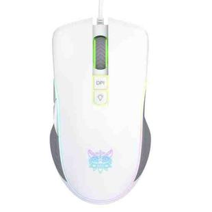 ONIKUMA CW908 RGB Lighting Wired Mouse(White)