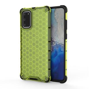 For Galaxy S20+ Shockproof Honeycomb PC + TPU Protective Case(Green)