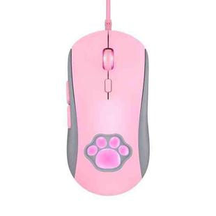 ONIKUMA CW918 RGB Lighting Wired Mouse(Pink)