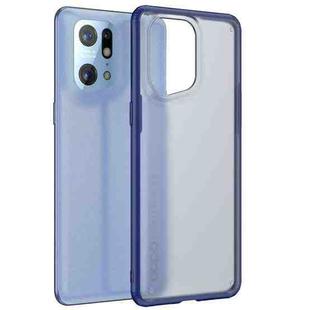 For OPPO Find X5 Pro Armor PC + TPU Shockproof Phone Case(Blue)