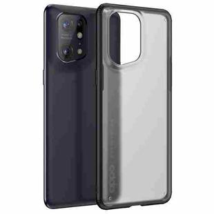 For OPPO Find X5 Armor PC + TPU Shockproof Phone Case(Black)