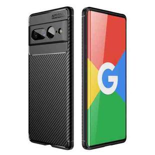 For Google Pixel 7 Pro Carbon Fiber Texture Shockproof TPU Phone Case(Black)