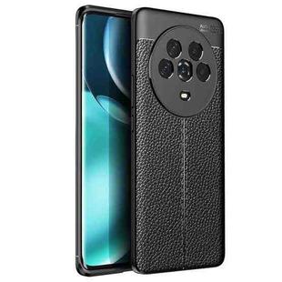 For Honor Magic4 Litchi Texture Shockproof TPU Phone Case(Black)