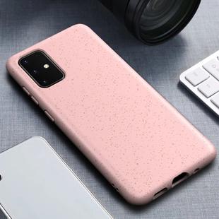 For Galaxy S20+ Matted Texture Wheat Straw Protective Case(Pink)