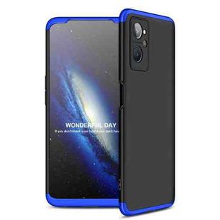 For OPPO Realme 9i GKK Three Stage Splicing PC Phone Case(Black Blue)