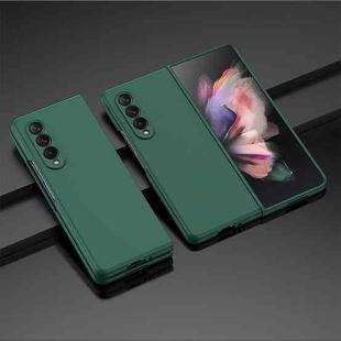 For Samsung Galaxy Z Fold3 5G Oil-sprayed PC Phone Case(Green)